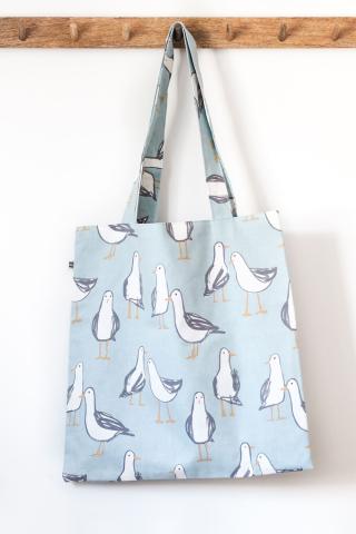 Tote bag with duck print