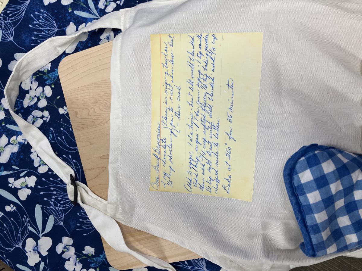 heirloom recipe apron