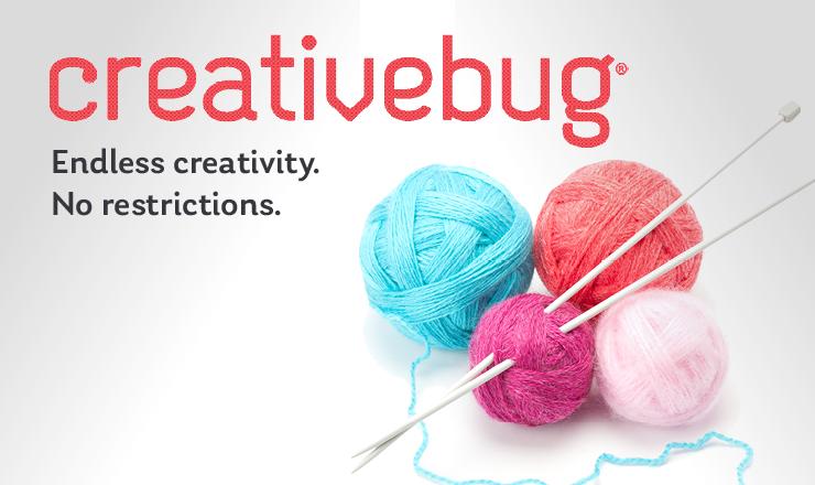 Creativebug. Endless creativity. No restrictions.